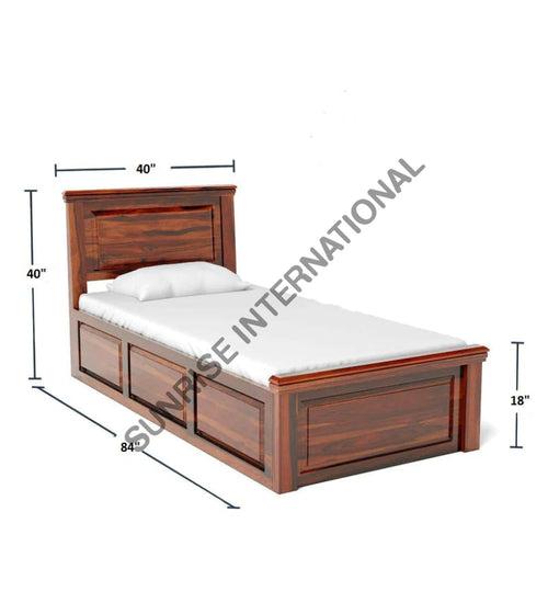 Contemporary Wooden Single Bed with storage !