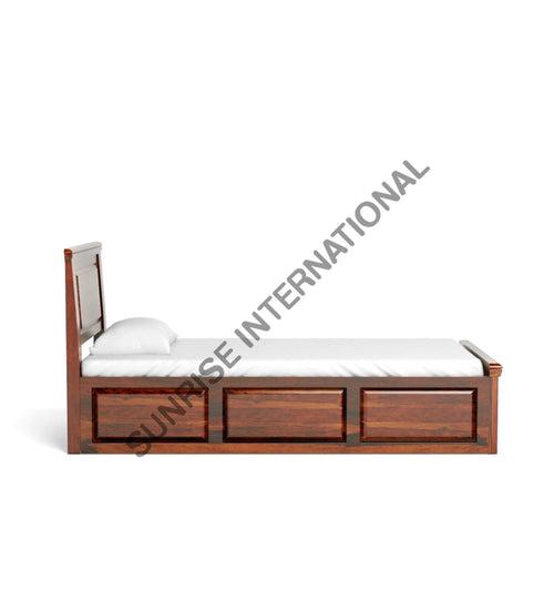 Contemporary Wooden Single Bed with storage !