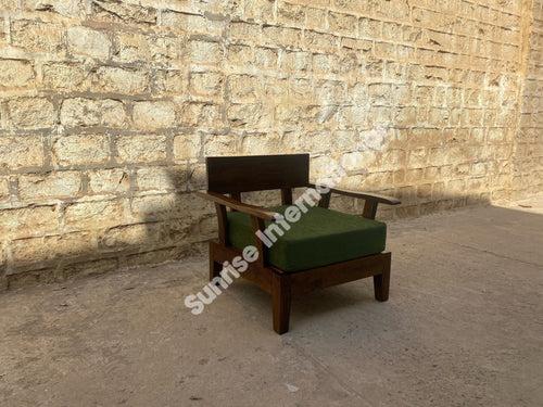 Contemporary Wooden Sofa set with 1 Center Table  (SUN-WSS129)