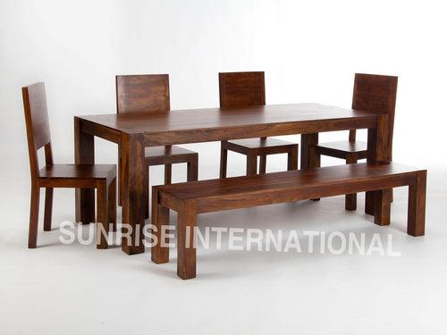 Monalisa Wooden Dining table (5ft approx.) with 4 chairs & 1 Bench furniture set