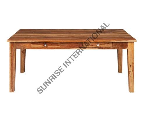 Solid wood Contemporary Dining table with 4 storage drawers