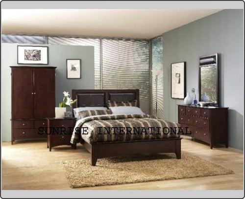 Bedroom Furniture - Stylish Wooden 6 pc King size Bed room set !