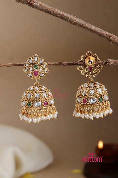 Ethnic Pearl Jhumka