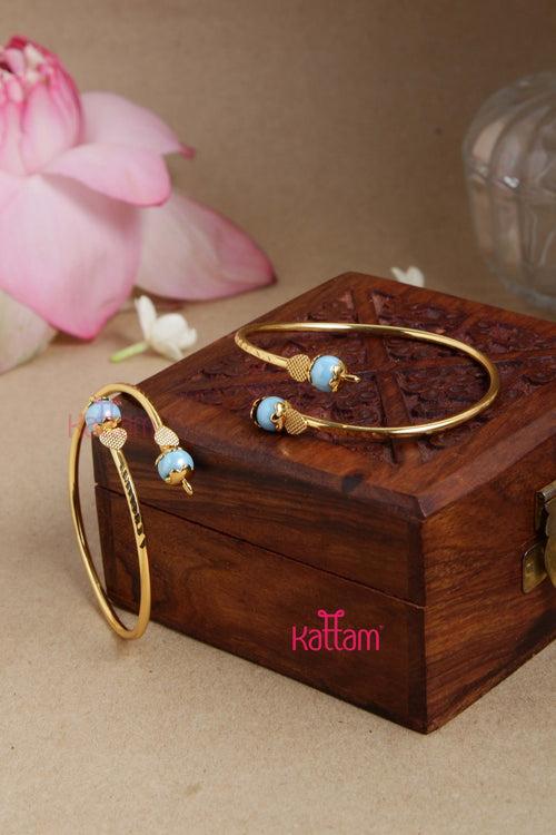 lightblue Ball Kada Bangle