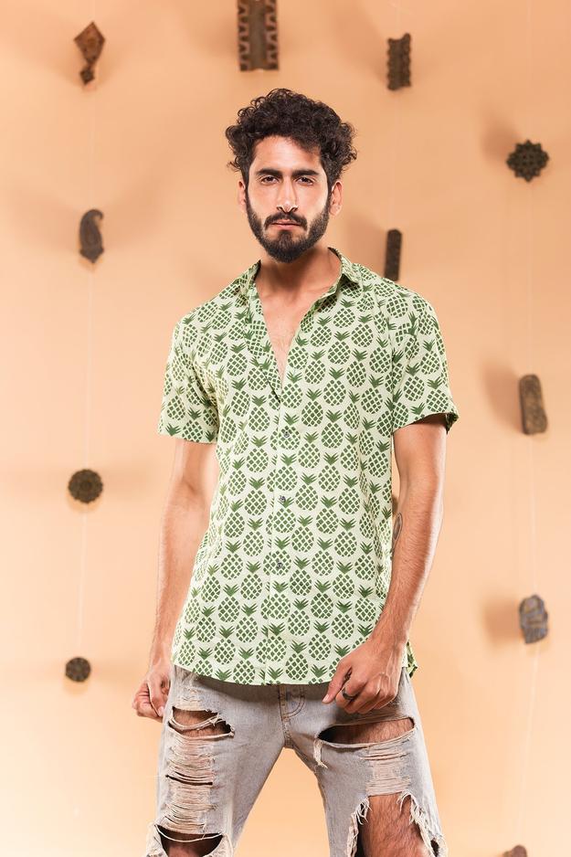 Green Pineapple Shirt