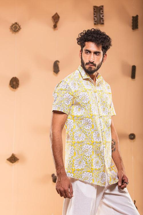 Yellow Floral Shirt