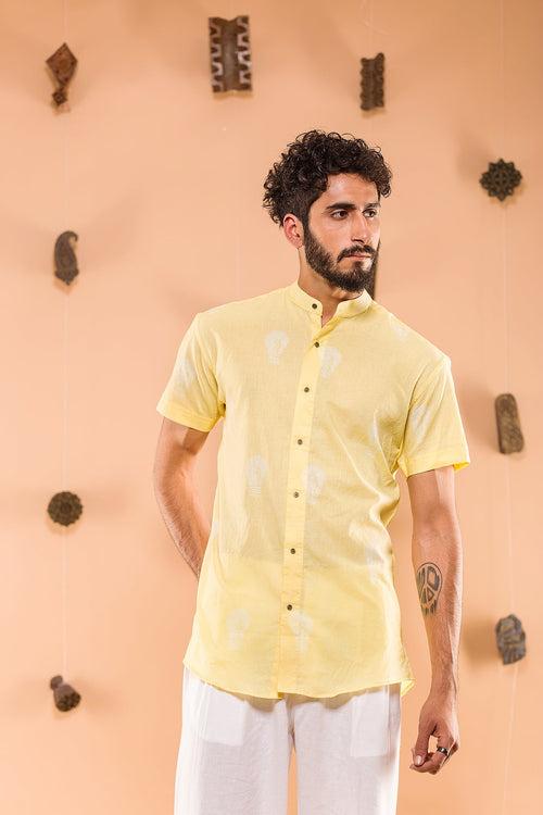 Dimag ki Batti Jali Yellow Shirt