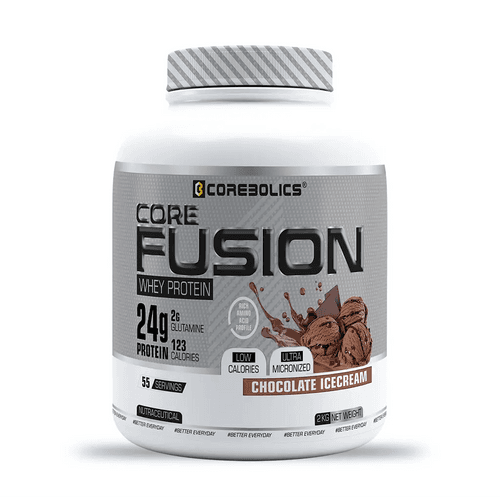 COREBOLICS CORE FUSION WHEY PROTEIN (2 KG , 55 SERVINGS) + SIPPER BOTTLE 1.0 LITRE FREE