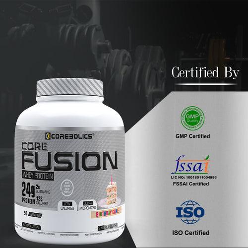 COREBOLICS CORE FUSION WHEY PROTEIN (2 KG , 55 SERVINGS) + SIPPER BOTTLE 1.0 LITRE FREE