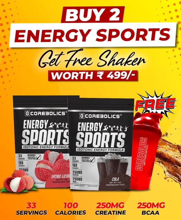 BUY 2 COREBOLICS ENERGY SPORTS + ( GET FREE SHAKER )