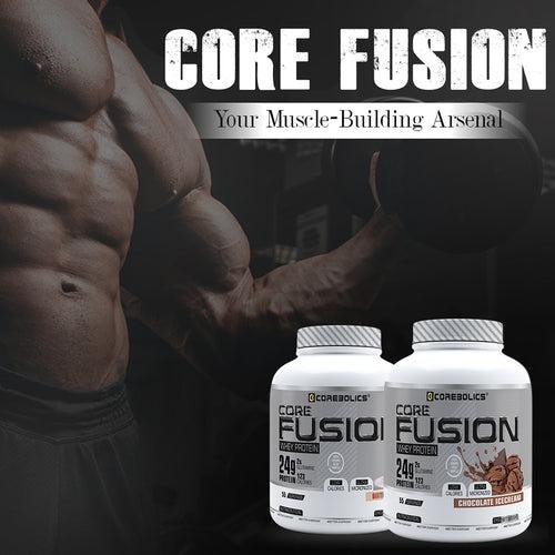 COREBOLICS CORE FUSION WHEY PROTEIN (2 KG , 55 SERVINGS) + SIPPER BOTTLE 1.0 LITRE FREE