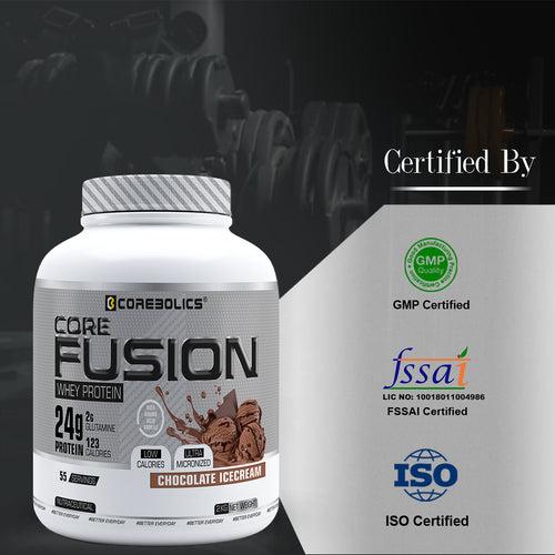 COREBOLICS CORE FUSION WHEY PROTEIN (2 KG , 55 SERVINGS) + 2 LITRE  SIPPER BOTTLE FREE