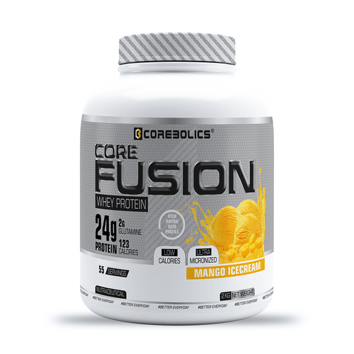 COREBOLICS CORE FUSION WHEY PROTEIN (2 KG , 55 SERVINGS) + SIPPER BOTTLE 1.0 LITRE FREE