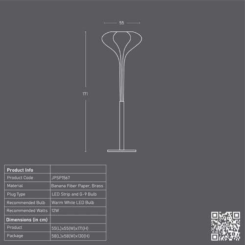 Lumina Open Face Floor Lamp