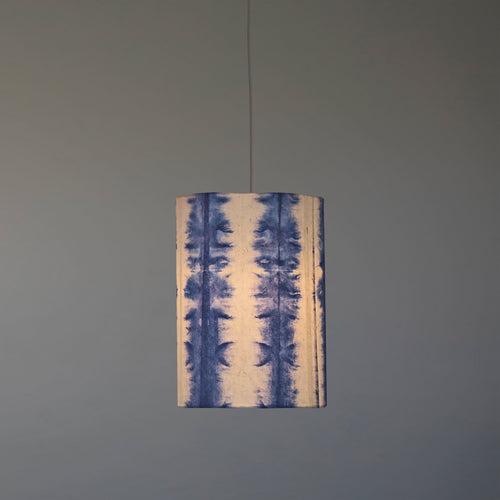 Tower Shibori Pendant Lamp (Blue Line)