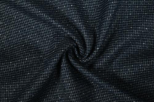Blue Plain Yarn Dyed Spun Twill Viscose Fabric