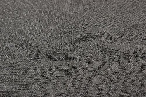 Gray Plain Viscose Blend Acrylic Jacquard Fabric