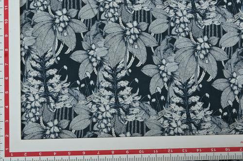 Multicolor Floral Printed Viscose Twill Fabric