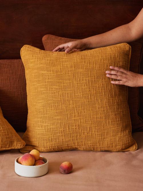 Amber Cushion Cover with Piping