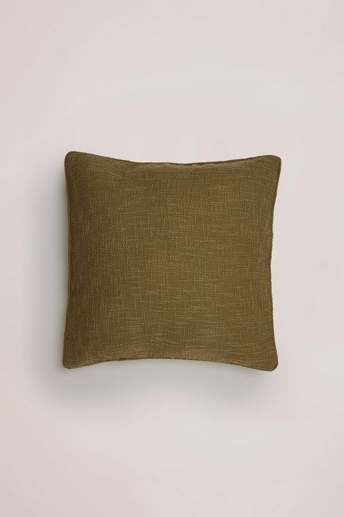 Olive Cushion Cover with Piping