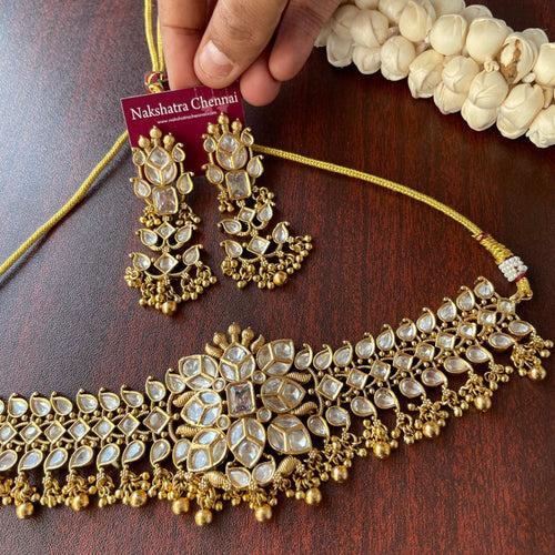 Sharmili - Premium Kundan stones Choker set