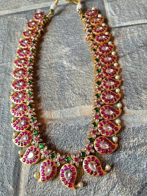 Kundan Jadau Maanga Bridal Haram Set