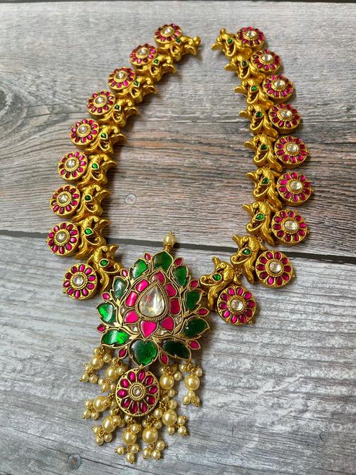 Kundan jadau Tamara Bridal Haram Set