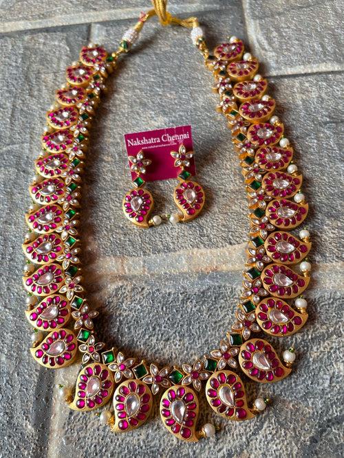 Kundan Jadau Maanga Bridal Haram Set