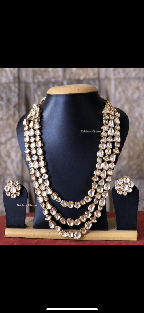 Kundan Stones Short Haram Set (Variants Available)