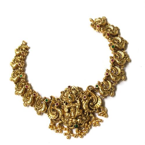 Brass Finish Real kemp Grand Goddess Choker set