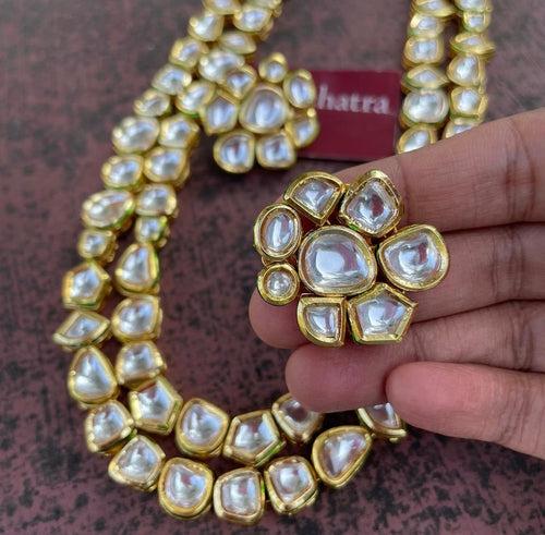 Kundan Stones Short Haram Set (Variants Available)