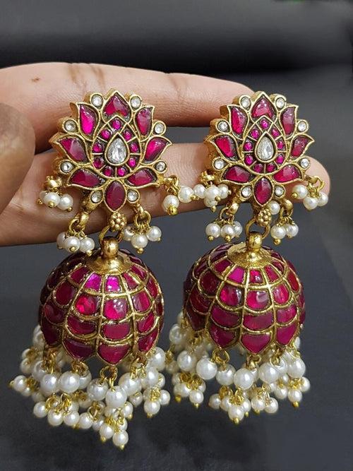 Kundan Jadau Ruby Pink Tamara Jumkha