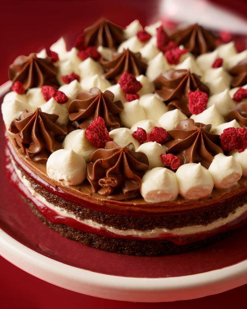 Raspberry Forest Cake