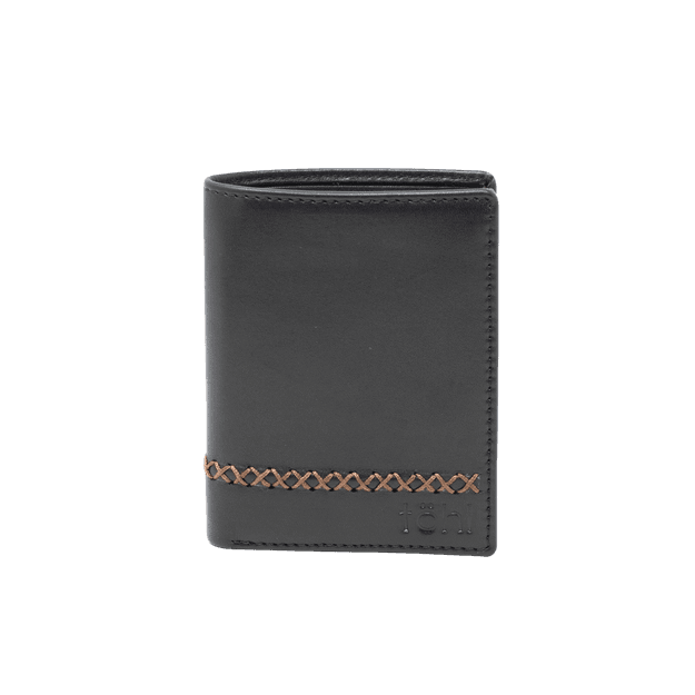 AIDEN TAN MEN'S WALLET - CHARCOAL BLACK