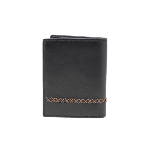 AIDEN TAN MEN'S WALLET - CHARCOAL BLACK