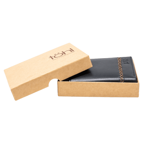 AIDEN TAN MEN'S WALLET - CHARCOAL BLACK