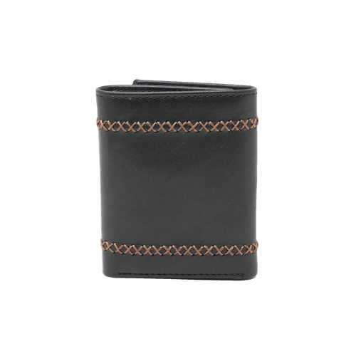 EZRA TAN MEN'S WALLET - CHARCOAL BLACK