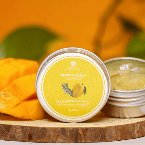 Mango Rosemary Face Cream - Controls oil secretion, reduces acne scars, wrinkles & fine lines