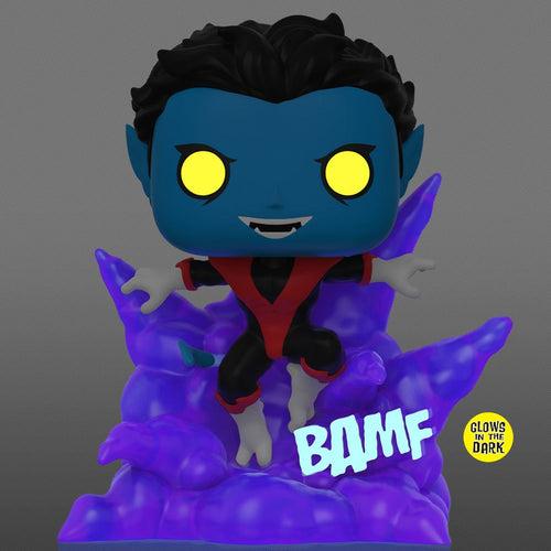 Funko POP!X-Men Teleporting Nightcrawler Glow-in-the-Dark Deluxe  #1124 - Previews Exclusive