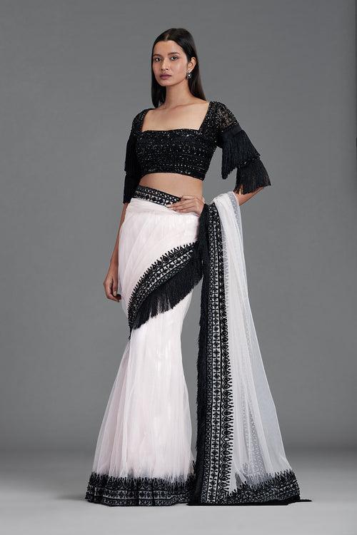 CABARET LEHENGA SAREE