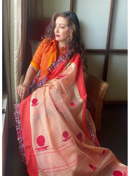 Frill Bindi Saree