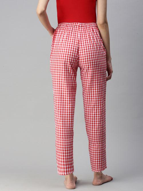 The Red Checkered Past Women PJ Pants