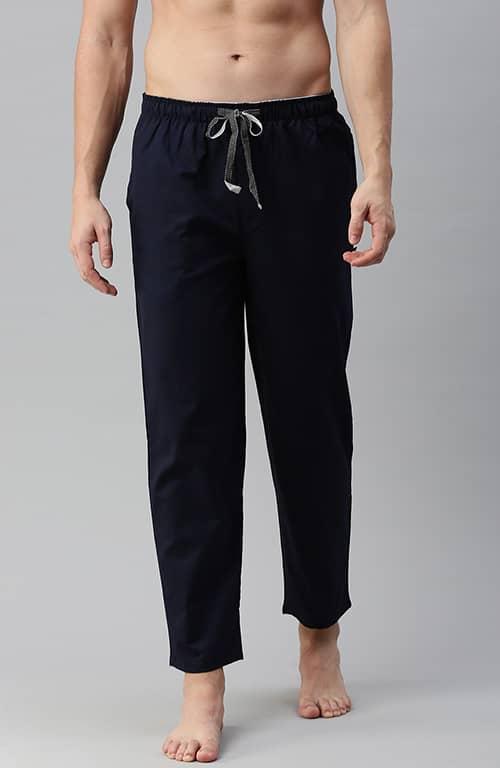 The Midnight Blue Solid Men PJ Pant