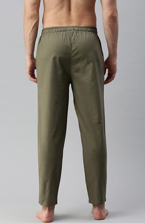 The Royal Olive Green Men PJ Pant