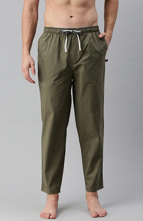 The Royal Olive Green Men PJ Pant