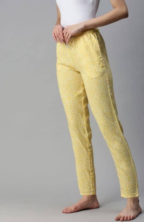 The Yellow Floral Women PJ Pant