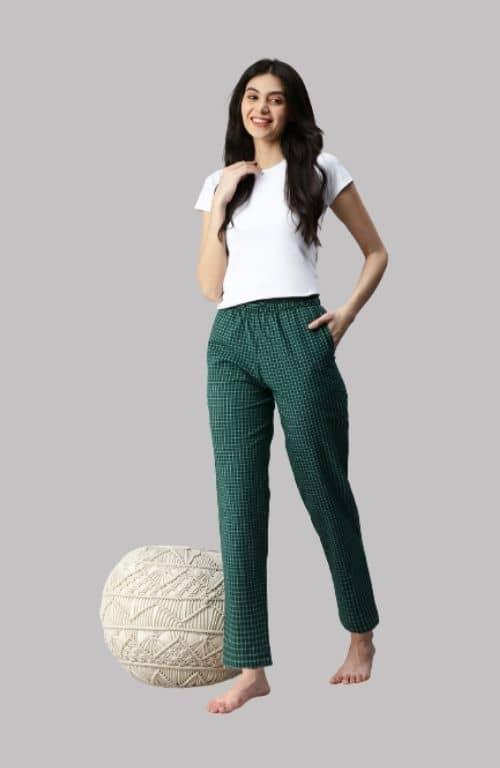 The Forest Great Green Check Women PJ Pant