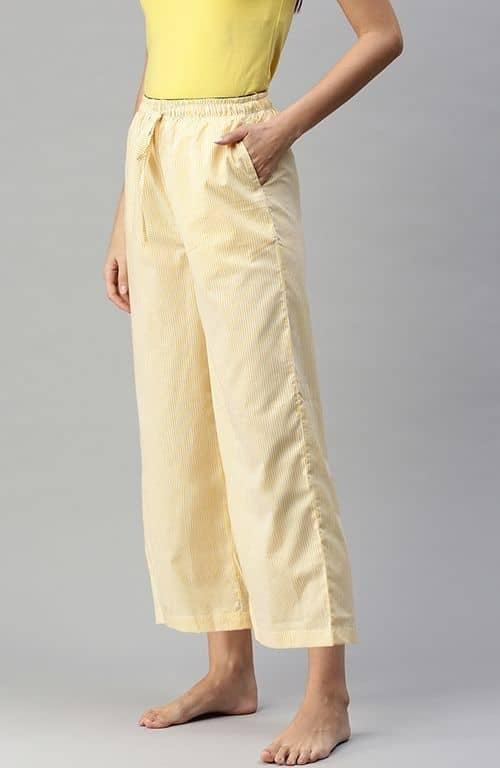 The Great Yellow Stripe Women Wide Leg