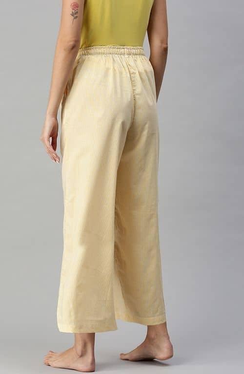 The Great Yellow Stripe Women Wide Leg