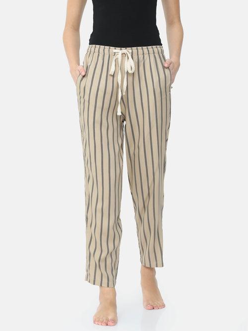 The Creamy Stripes of Life Women PJ Pant